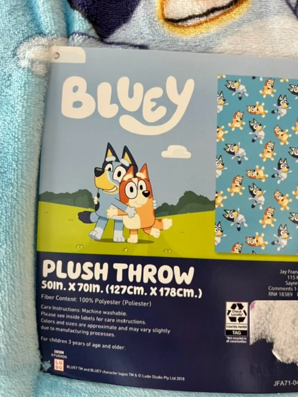 BLUE DANCE BLANKET